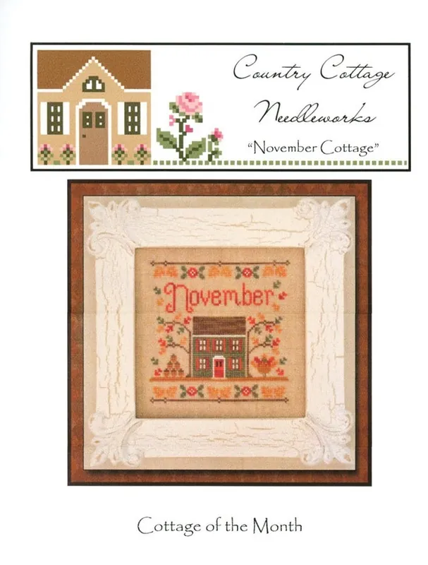 Buy Online November Cottage of the Month Cross Stitch Pattern | Country Cottage Needleworks