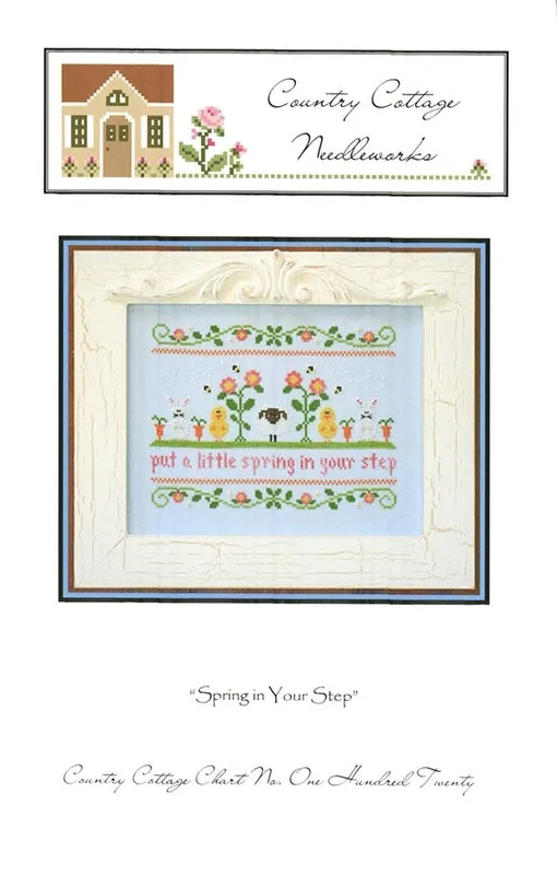 Spring In Your Step Cross Stitch Pattern | Country Cottage Needleworks Buy Online