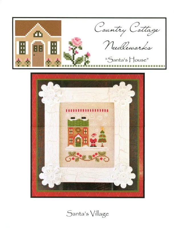 Instant Buy Santa's House Santa's Village 1 Cross Stitch Pattern | Country Cottage Needleworks