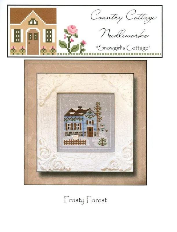 Authentic Snowgirl's Cottage Frosty Forest 7 Cross Stitch Pattern | Country Cottage Needleworks