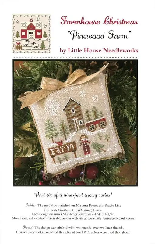 Buy Today Pinewood Farm Farmhouse Christmas Part 6 Cross Stitch Pattern | Little House Needleworks