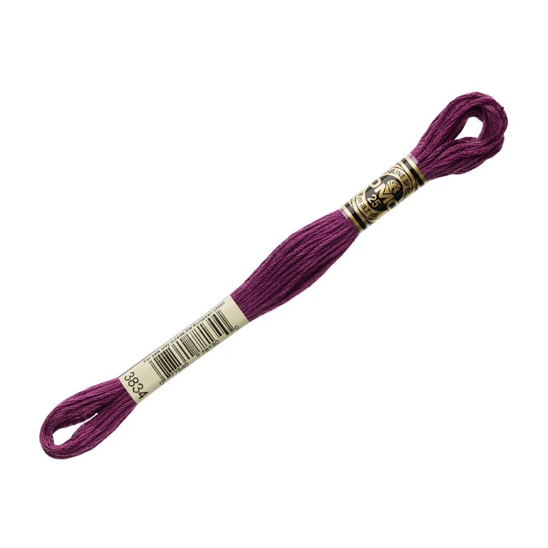 Worldwide Shipping DMC 3834 Dark Grape 6 Strand Embroidery Floss | DMC #117UA-3834