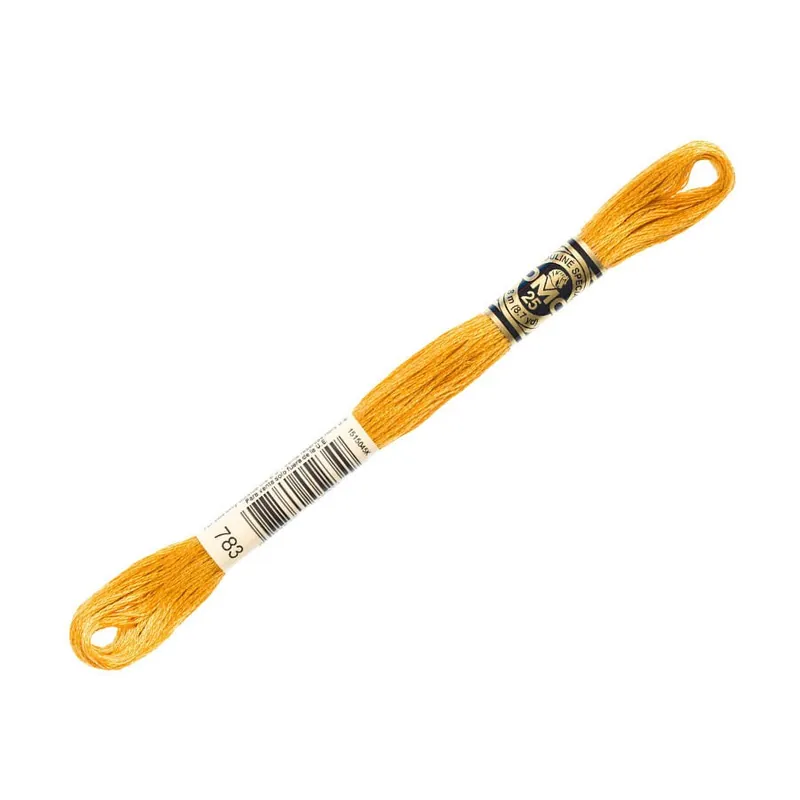 Worldwide Shipping DMC 783 Medium Topaz 6 Strand Embroidery Floss | DMC #117UA-783