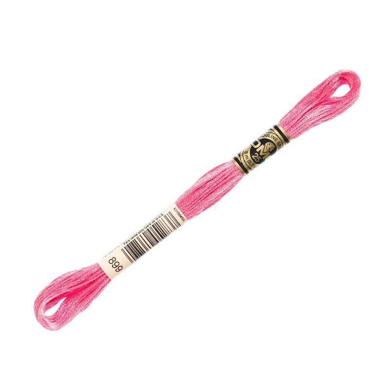 Wholesale DMC 899 Medium Rose 6 Strand Embroidery Floss | DMC #117UA-899