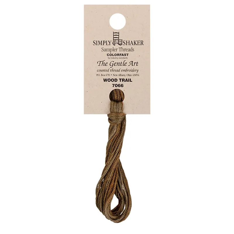 Wood Trail The Gentle Art Simply Shaker Threads 6 Strand Hand-Dyed Embroidery Floss | Gentle Art #7066 Top Pick