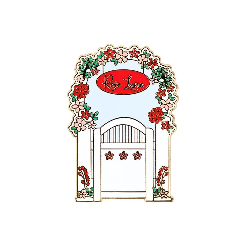 Floral Garden Gate Magnetic Enamel Needle Minder | Flamingo Toes Sale