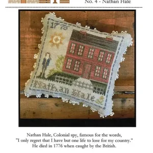 Worldwide Shipping Nathan Hale Early Americans 4 Cross Stitch Pattern | Little House Needleworks