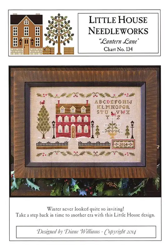 Free Shipping Lantern Lane Cross Stitch Pattern | Little House Needleworks