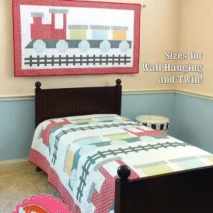 Worldwide Shipping All Aboard Downloadable PDF Quilt Pattern | It's Sew Emma