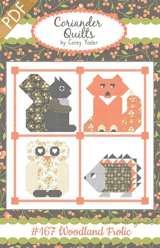 Woodland Frolic Downloadable PDF Quilt Pattern | Coriander Quilts Express Delivery