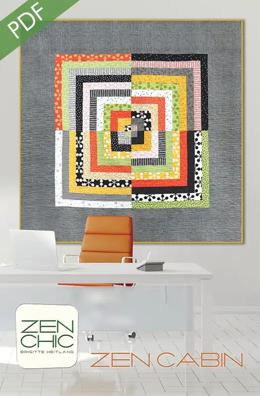 Zen Cabin Downloadable PDF Quilt Pattern | Zen Chic Get Yours