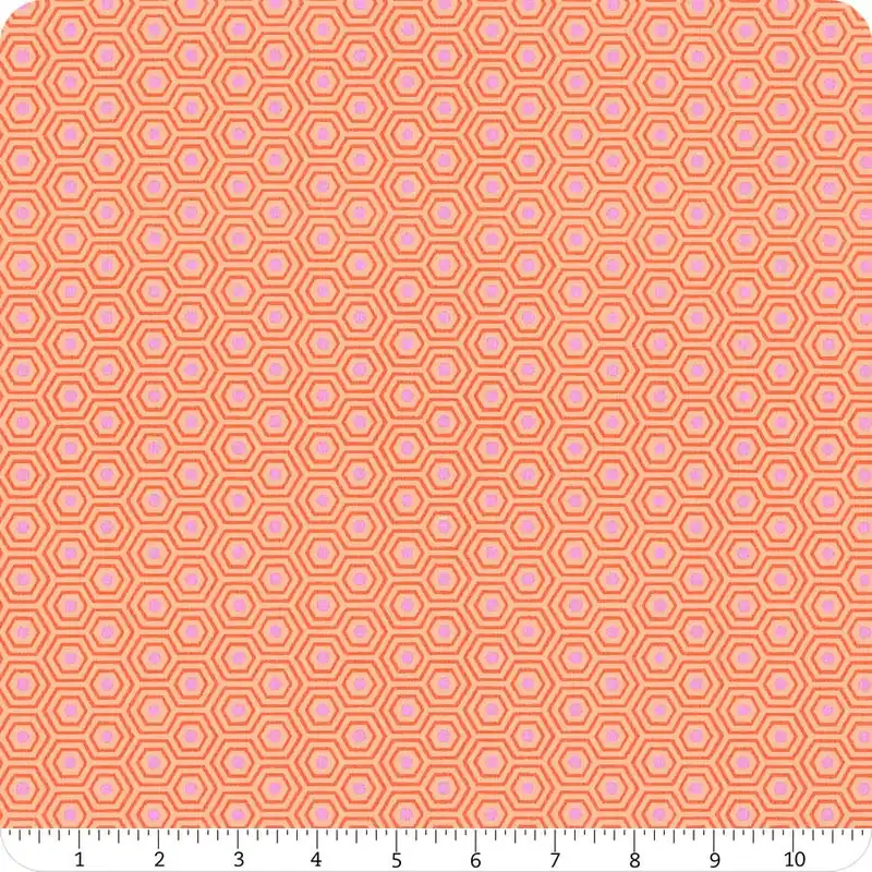Wholesale True Colors Peach Blossom Hexy Yardage | SKU# PWTP150-PEACHBLOSSOM
