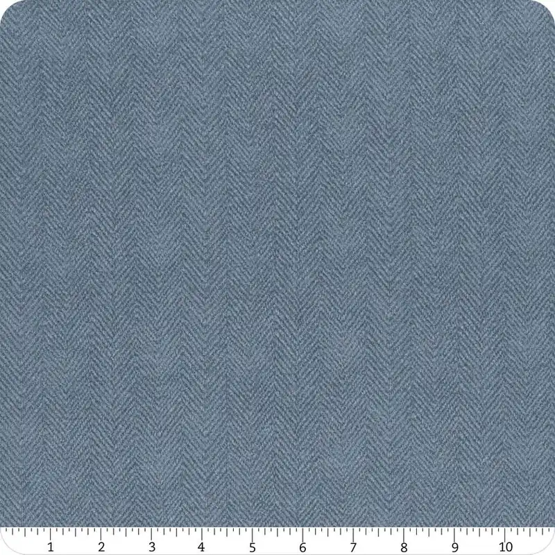 Woolies Flannel Dusty Blue Herringbone Yardage | SKU# MASF1841-B3 Best Choice