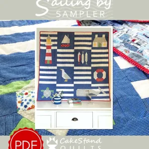 Worldwide Shipping Sailing By Sampler Downloadable PDF Quilt Pattern | CakeStand Quilts