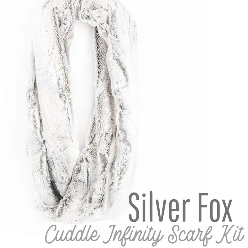 Wholesale Luxe Silver Fox Cuddle Infinity Scarf Kit | Featuring Cuddle Fabric by Shannon Fabrics