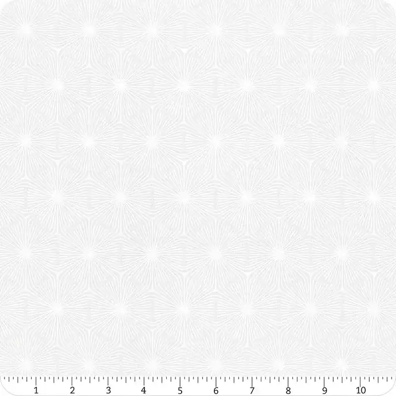 Windsong White Hexagon Yardage | SKU# 23916-10 Handmade