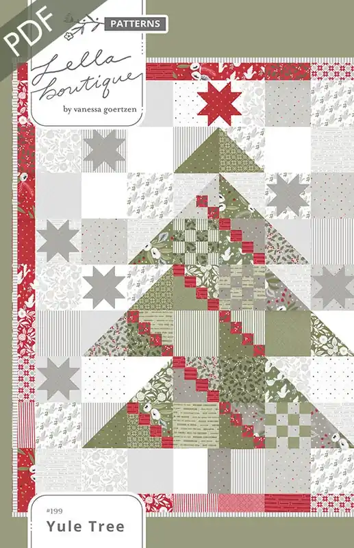 Yule Tree Downloadable PDF Quilt Pattern | Lella Boutique Secure Checkout