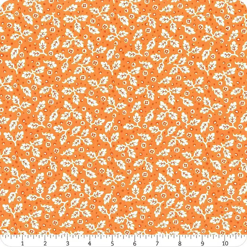 Direct From Manufacturer Flea Market Pumpkin Leaves Yardage | SKU# C10218-PUMPKIN