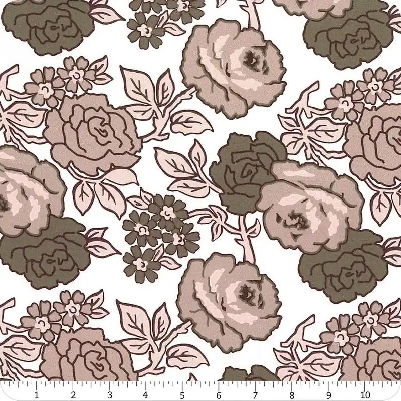 Best Price Flea Market 108" Wide Neutral Roses Yardage | SKU# WB10232-NEUTRAL