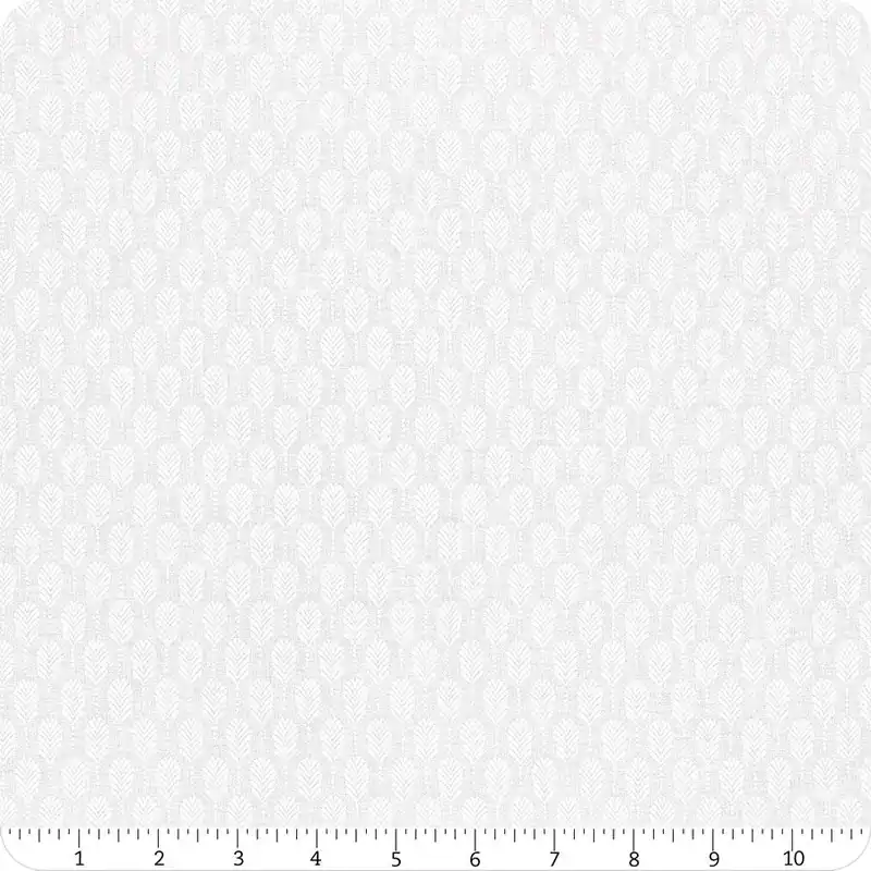 Place Order Essentials White on White Cotton Clouds Deco Feathers Yardage | SKU# 39132-100