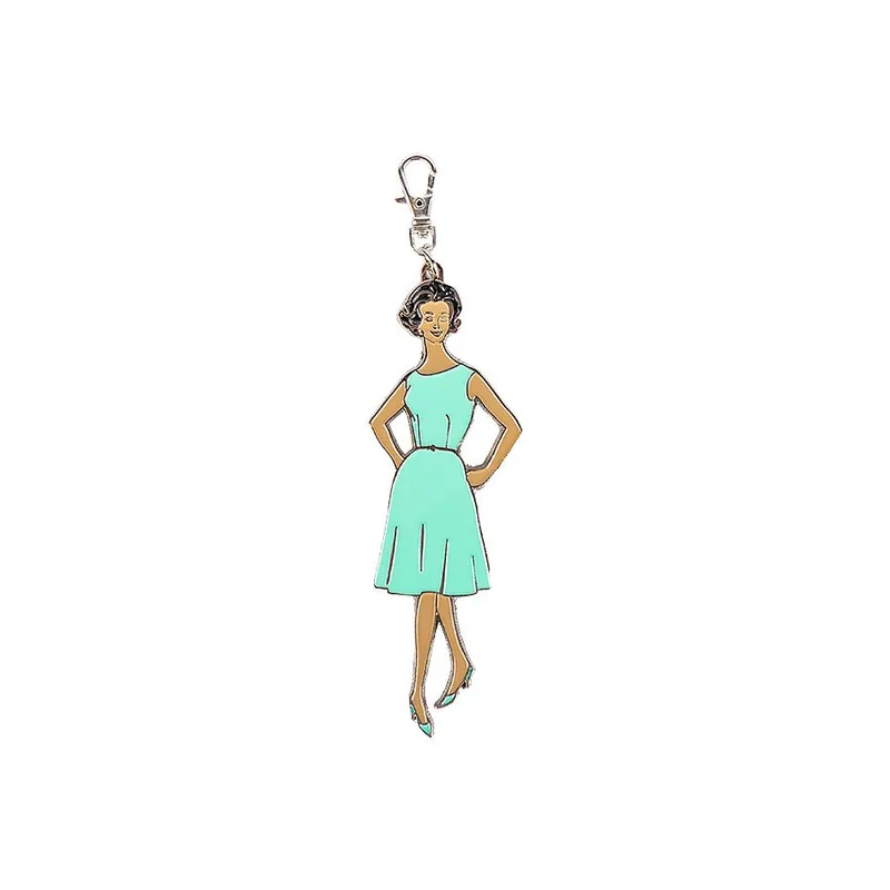 My Happy Place Blue Vintage Lady Enamel Charm | Lori Holt of Bee in my Bonnet #ST-22909 Discount