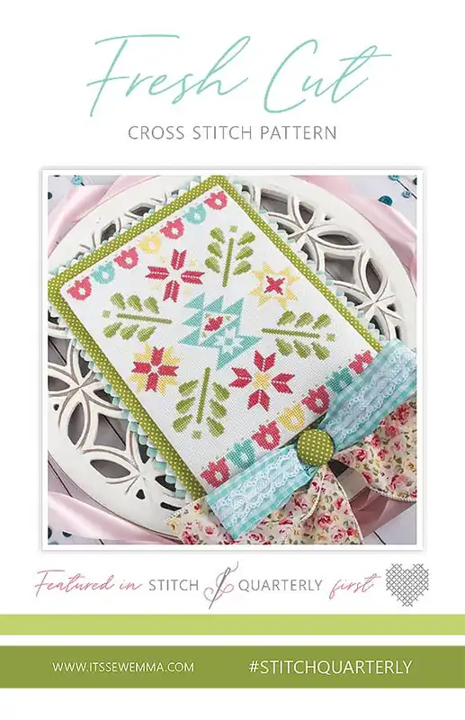 Authentic Fresh Cut Cross Stitch Pattern | It's Sew Emma #ISE-442