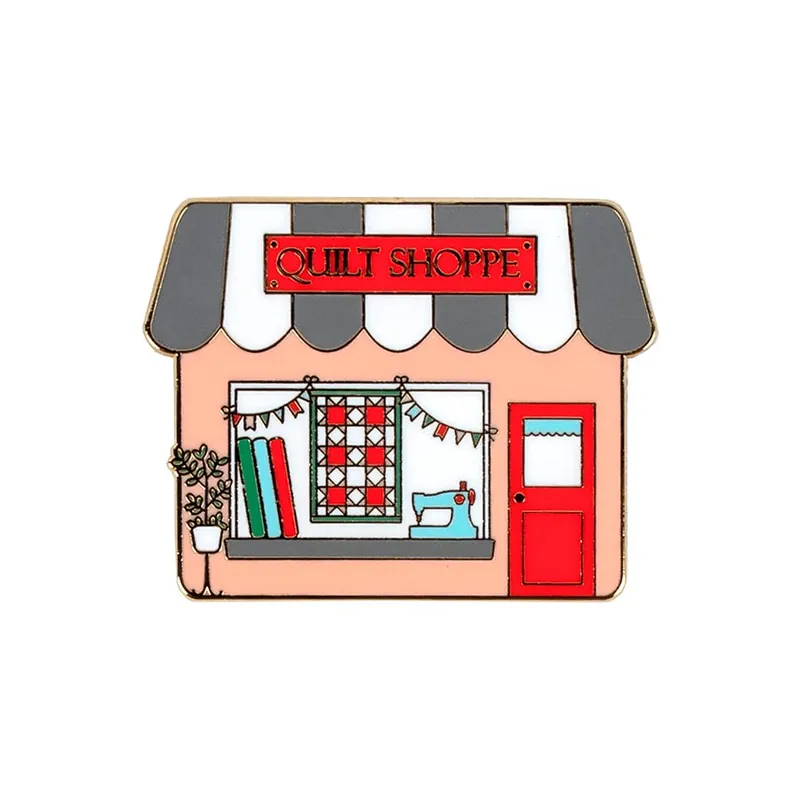 Best Choice Quilt Shoppe Main Street Magnetic Needle Minder | Flamingo Toes