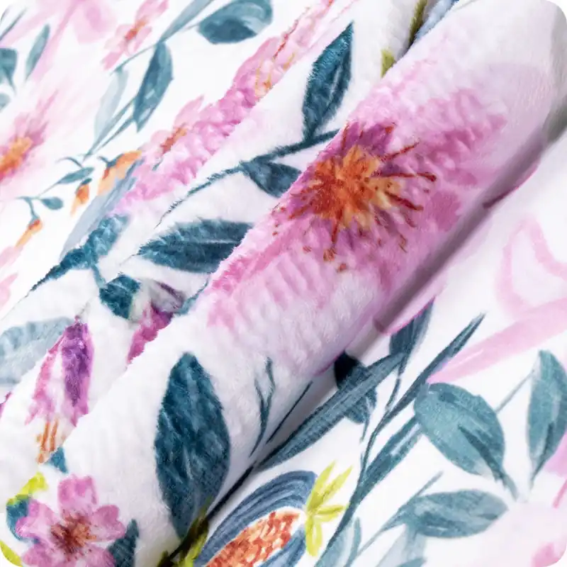Exclusive Digital Cuddle Snow Flowermart Yardage | SKU# DCFLOWERMART-SNOW