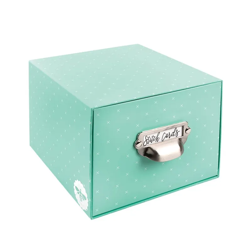 Teal Stitch Card Box | Lori Holt of Bee in my Bonnet for It's Sew Emma #ISE-819 Get Yours