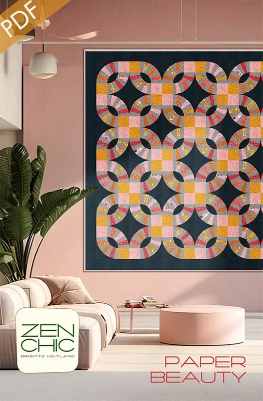 Price Drop Paper Beauty Downloadable PDF Quilt Pattern | Zen Chic