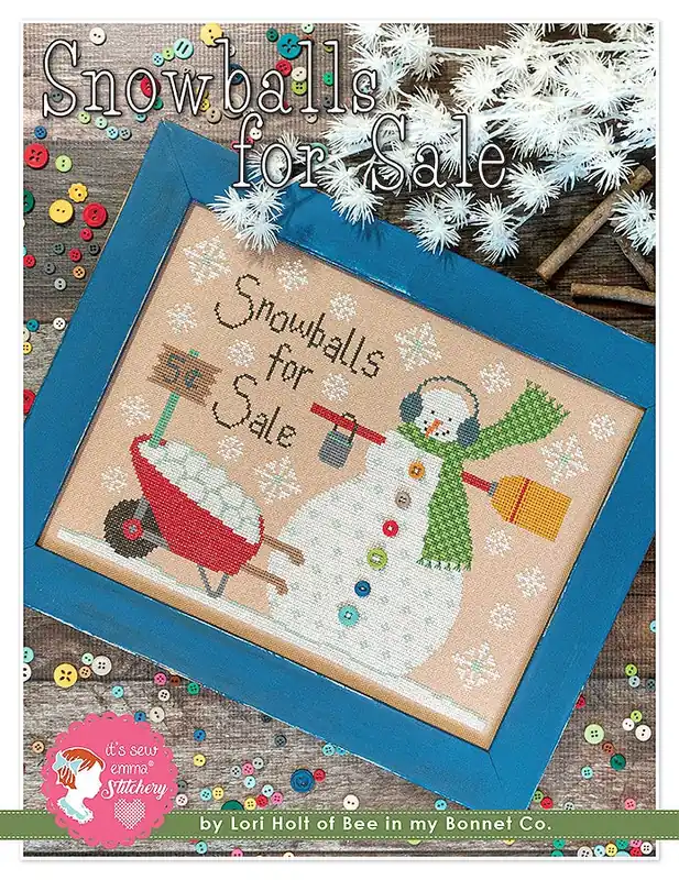 Snowballs for Sale Cross Stitch Pattern | Lori Holt of Bee in my Bonnet #ISE-449 Buy Online