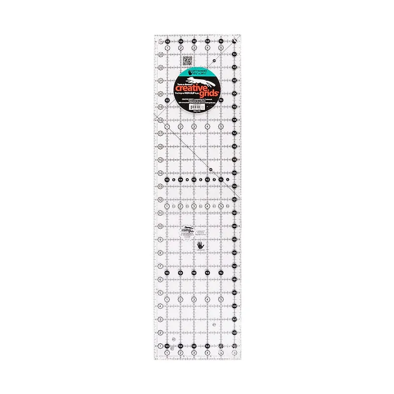 Original Creative Grids 6.5" x 24.5" Left-Handed Quilting Ruler | Creative Grids #CGR24LEFT