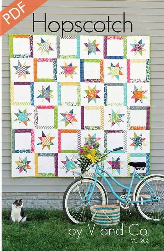 Hopscotch Downloadable PDF Quilt Pattern | V and Co. Big Sale