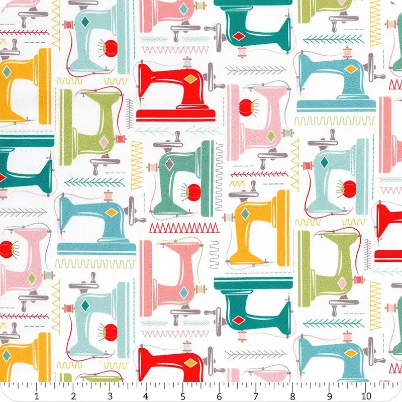 My Happy Place Home Dec Cloud Sewing Machines 58" Wide Yardage | SKU# HD11210 Fan Favorite