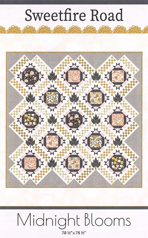 Weekend Sale Midnight Blooms Quilt Pattern | Sweetfire Road #SFR-0004