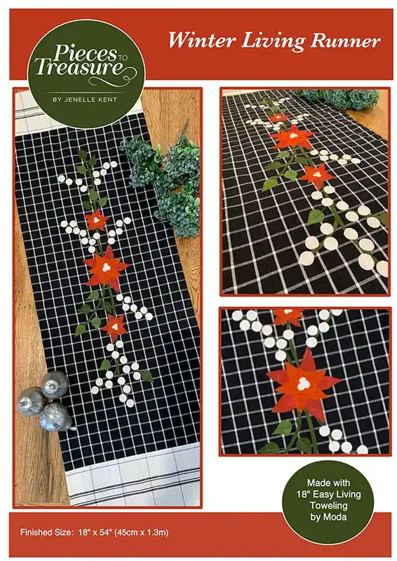 Winter Living Runner Quilt Pattern | Pieces to Treasure #PTT-240 Hot Picks