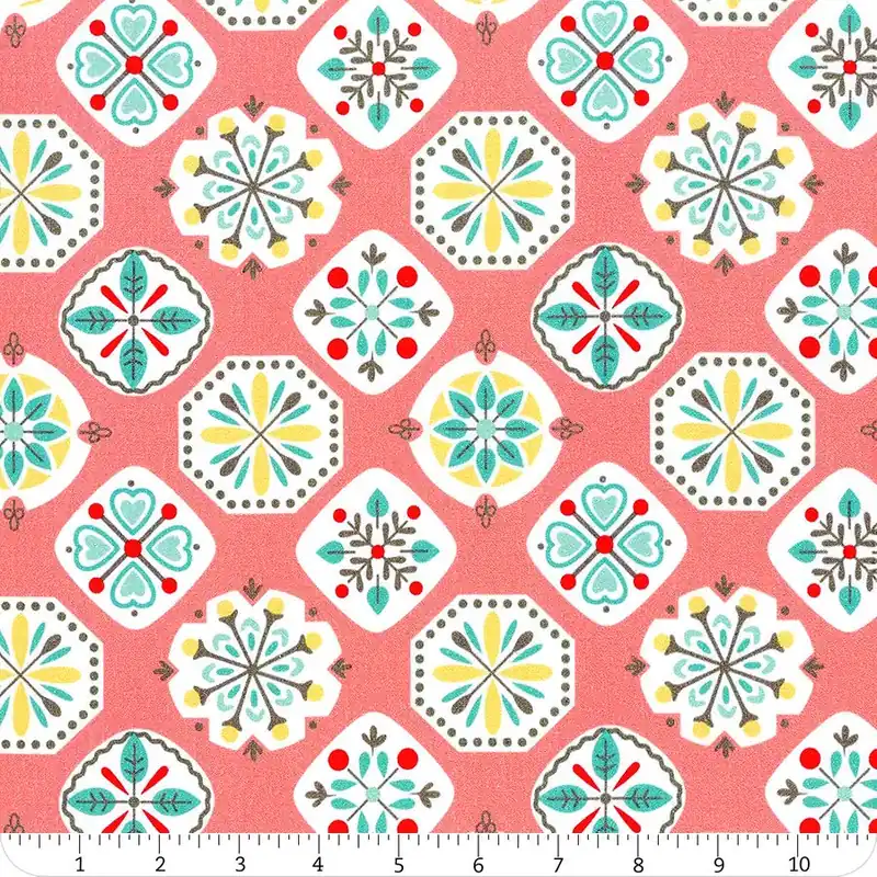 Markdown Stitch Coral 108" Wide Yardage | SKU# WB10940-CORAL