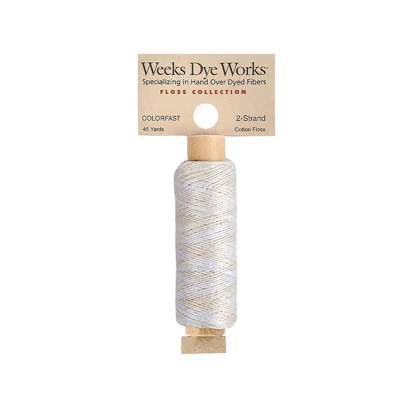 Whitewash Weeks Dye Works 2 Strand Hand-Dyed Embroidery Floss | Weeks Dye Works #WDW-2S-1091 Free Shipping