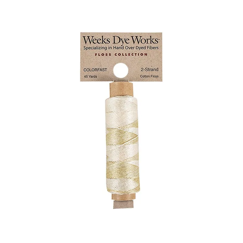 Free Shipping Light Khaki Weeks Dye Works 2 Strand Hand-Dyed Embroidery Floss | Weeks Dye Works #WDW-2S-1101