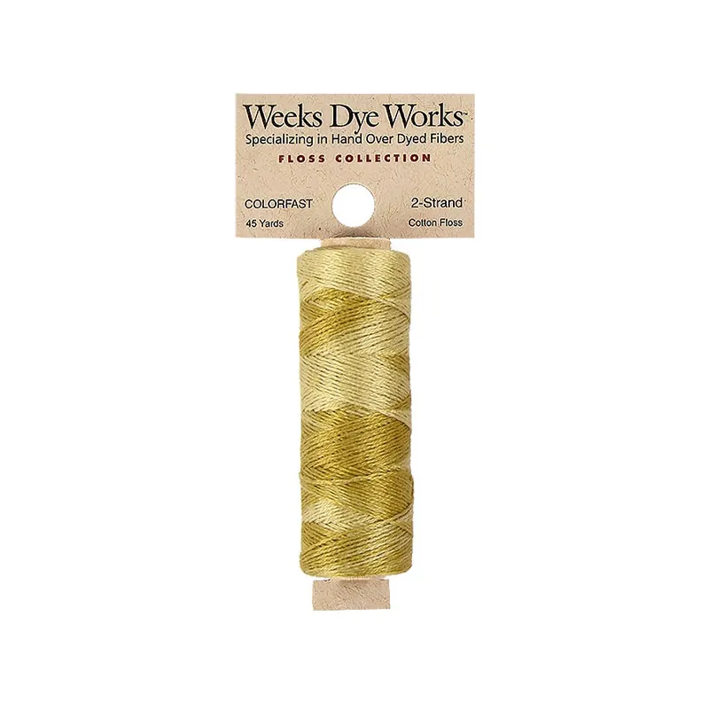 Guacamole Weeks Dye Works 2 Strand Hand-Dyed Embroidery Floss | Weeks Dye Works #WDW-2S-1193 Viral