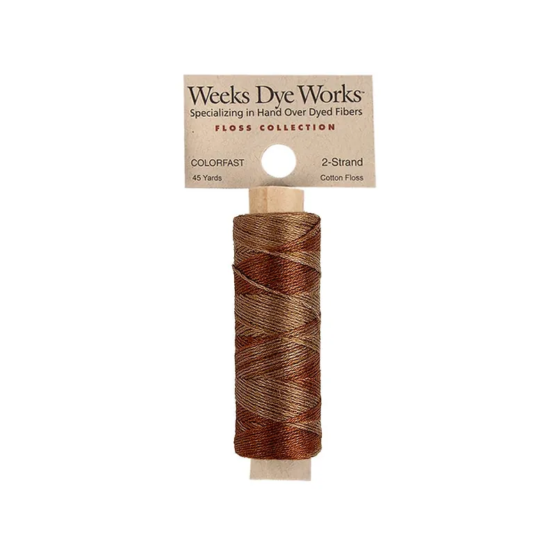 Cocoa Weeks Dye Works 2 Strand Hand-Dyed Embroidery Floss | Weeks Dye Works #WDW-2S-1233 Budget