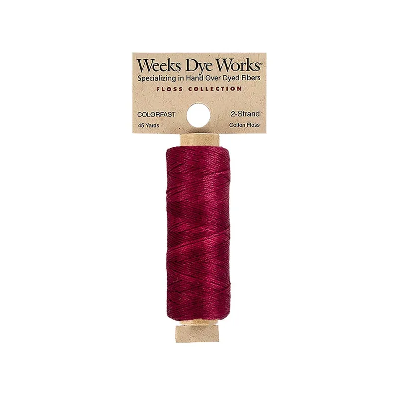 Save Now Garnet Weeks Dye Works 2 Strand Hand-Dyed Embroidery Floss | Weeks Dye Works #WDW-2S-2264