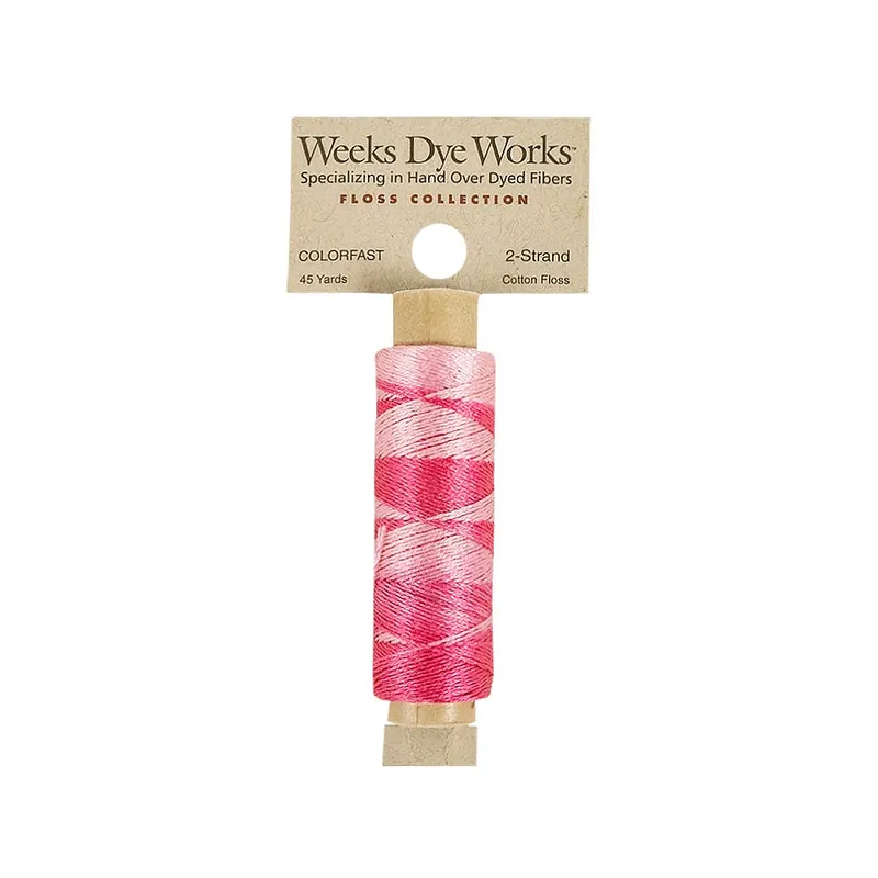 Emma's Pink Weeks Dye Works 2 Strand Hand-Dyed Embroidery Floss | Weeks Dye Works #WDW-2S-2280 Seasonal Sale