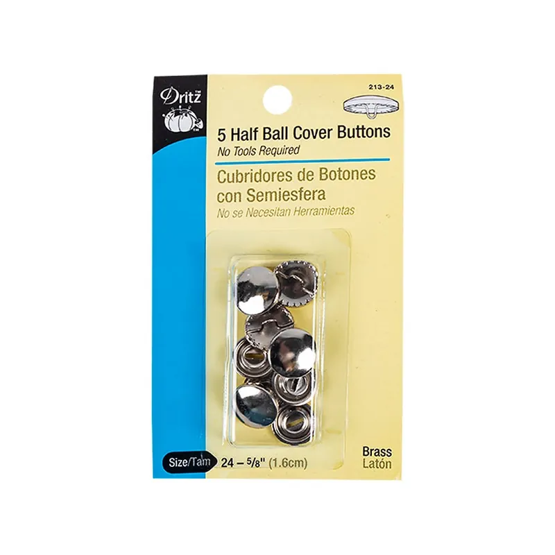 Limited Offer Dritz 0.75" Half Ball Cover Buttons 4 Pack | Dritz #213-30