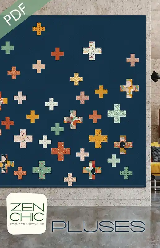 Pluses Downloadable PDF Quilt Pattern | Zen Chic Budget
