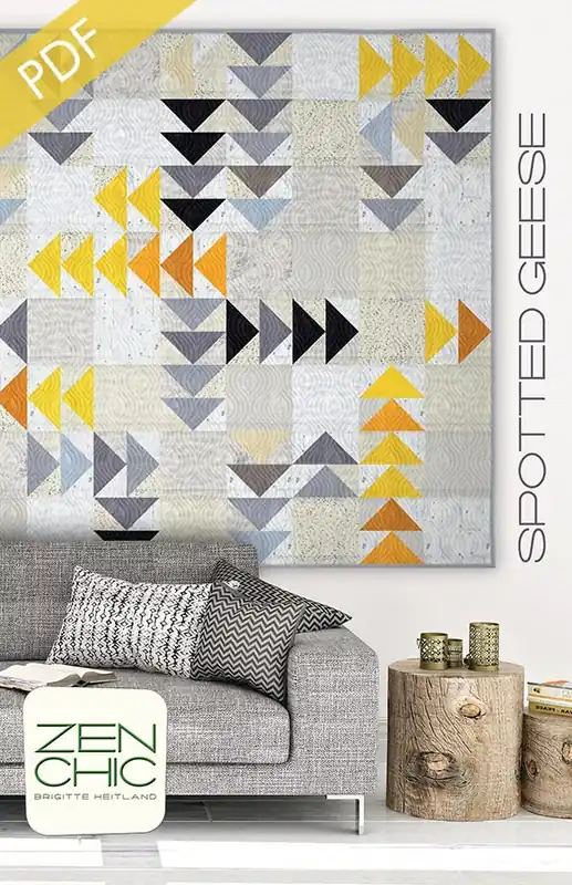 Spotted Geese Downloadable PDF Quilt Pattern | Zen Chic Brand New