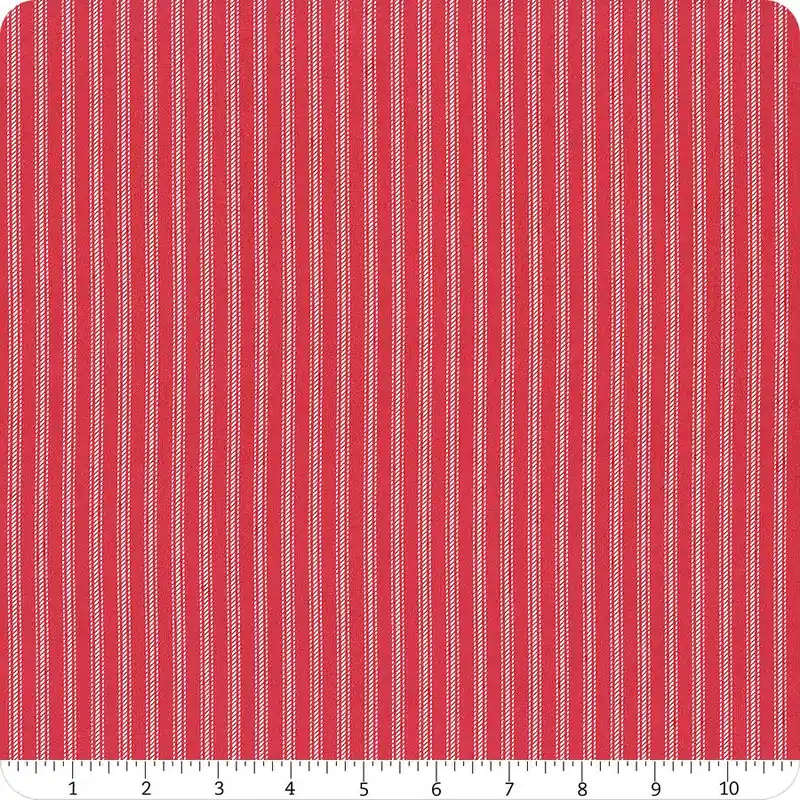 Stitching Housewives Stripes Red and White Yardage | SKU# 9826-88 Handmade