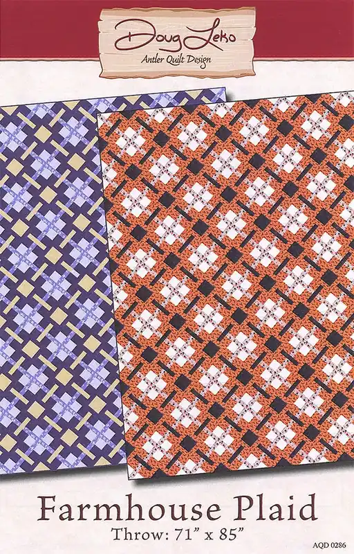 New Arrival Farmhouse Plaid Quilt Pattern | Antler Quilt Design #AQD-0286