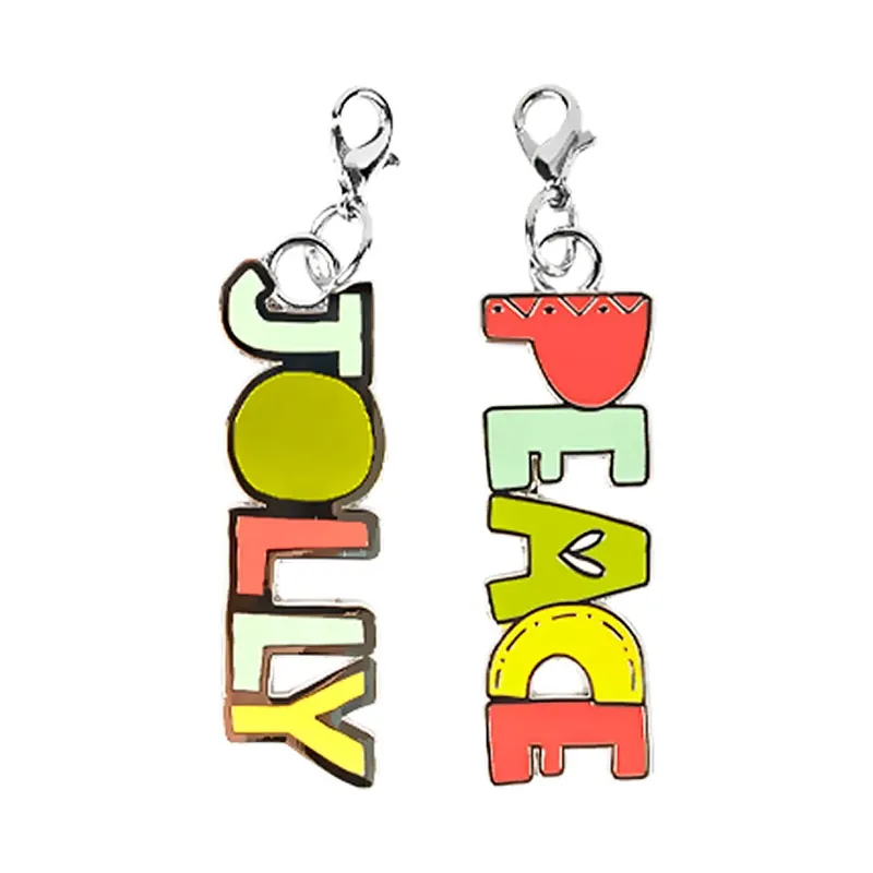 Set of Two Peace & Jolly Zipper Pulls | Sweetwater for Moda #SW109 Free Shipping