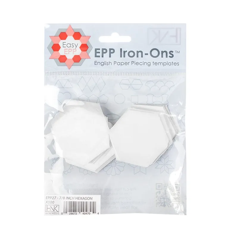 Limited Edition 0.875" EPP Iron On Hexagons 100 Pack | Hugs 'N Kisses #EPP27